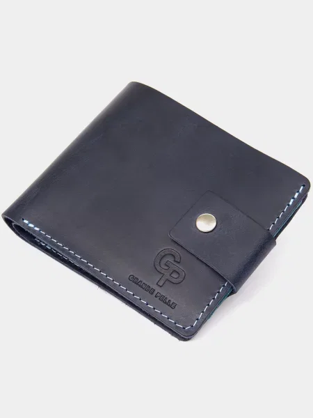 Grande Pelle Портмоне Темно-синій Шкіра синій