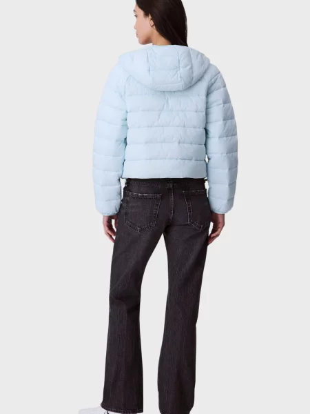 Стеганая джинсовая куртка Calvin Klein Jeans голубая