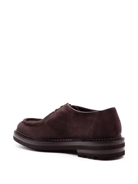 Pantofi derby Green George din piele de căprioară verde