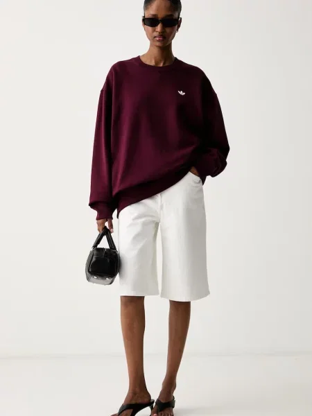 ADIDAS ORIGINALS Mikina Essentials bordová