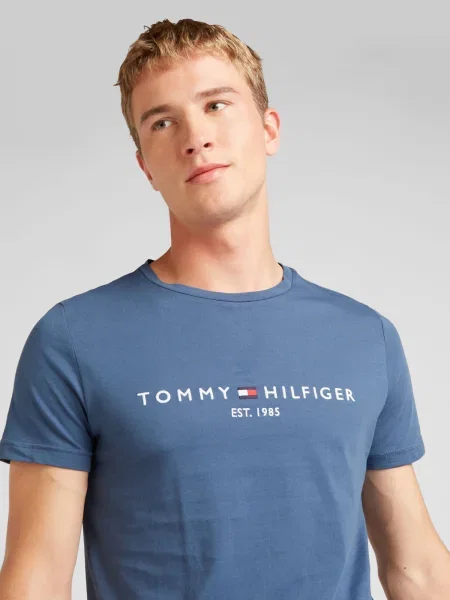 Tommy Hilfiger Tričko Logo modrá