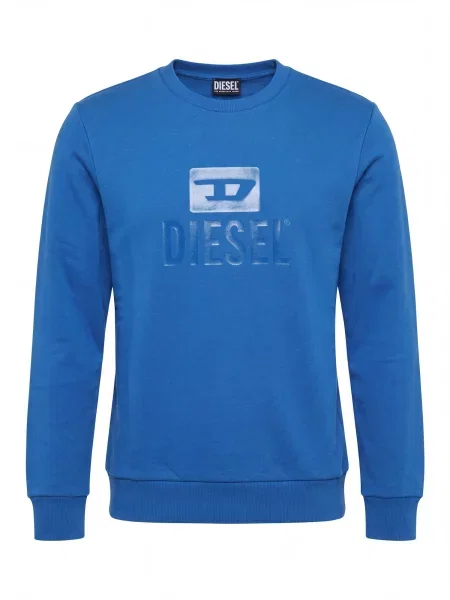 DIESEL Pulover S-GIR TONE ON TONE regal albastru