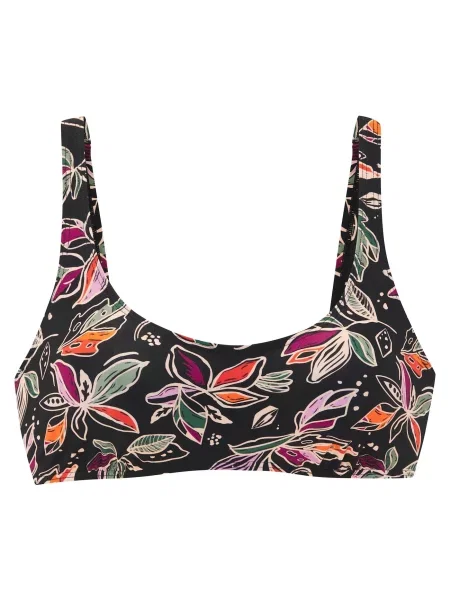 BUFFALO Sutien costum de baie bej deschis / mov lavandă / portocaliu negru