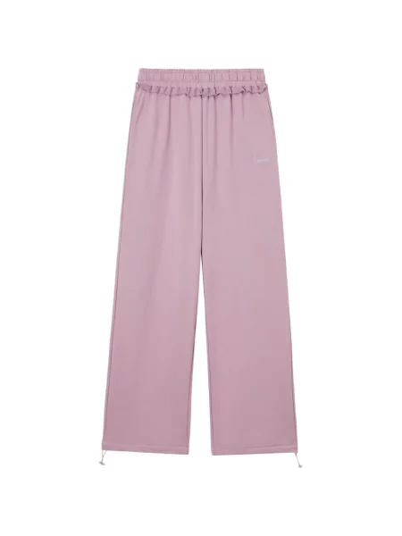 Mini pantaloni Mini Cream cu volane mini violet