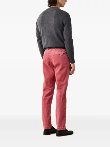 Pantaloni Hackett London de catifea cord roșu