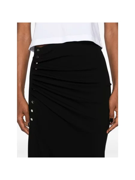Spódnica midi Paco Rabanne czarna
