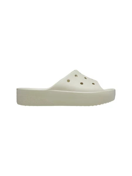 Platform talpú klasszikus félcipő Crocs bézs