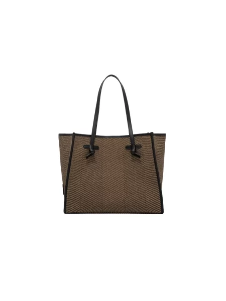 Gianni Chiarini Shopperka Marcella Large Z Torebką Typu Pouch schwarz brązowa