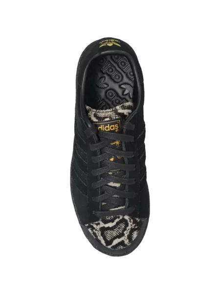 Sneakerși Adidas Spezial cu șireturi din piele cu imagine negru