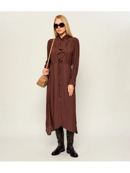 Ba&sh Rochie Bruna maro