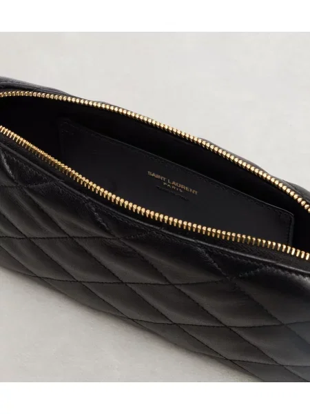 Colier Saint Laurent din piele negru