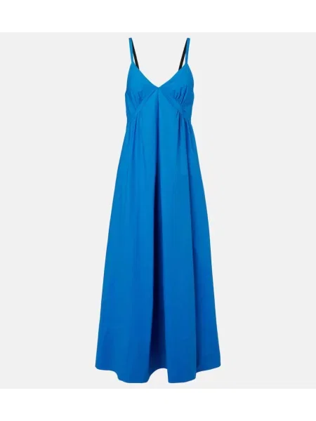 Rochie maxi Proenza Schouler din poplin de costum alb