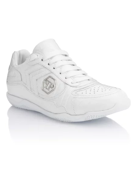 Sneakersy Philipp Plein skórzane białe
