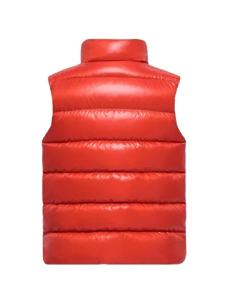 Gyerek pehelymellény Moncler Enfant narancsszínű