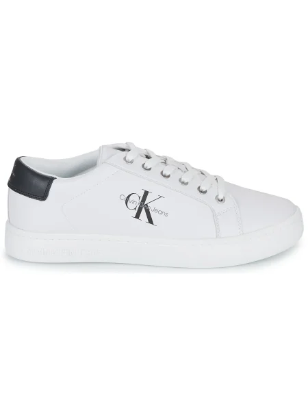 Bőr félcipo Calvin Klein Jeans fehér