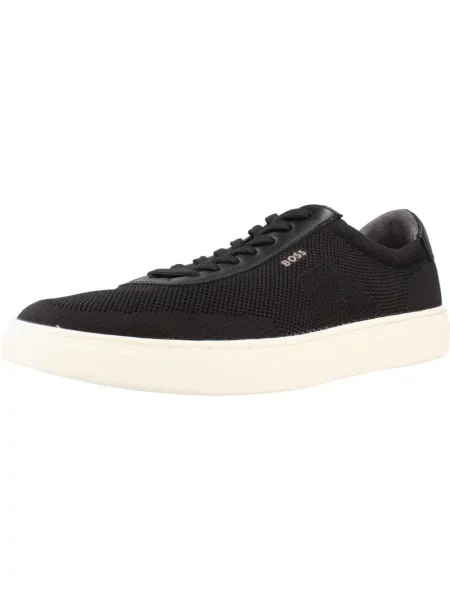 Buty do tenisa Boss skórzane do tenisa czarne