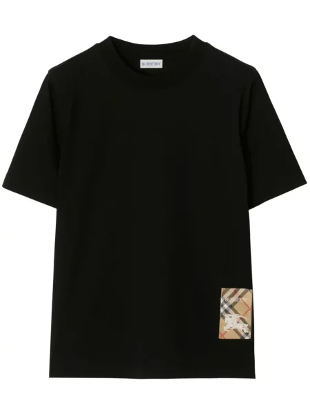 Tricou Burberry în carouri negru