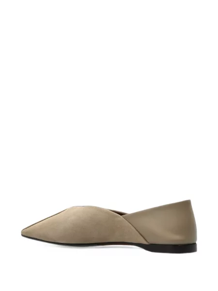 Balerini Max Mara din piele bej