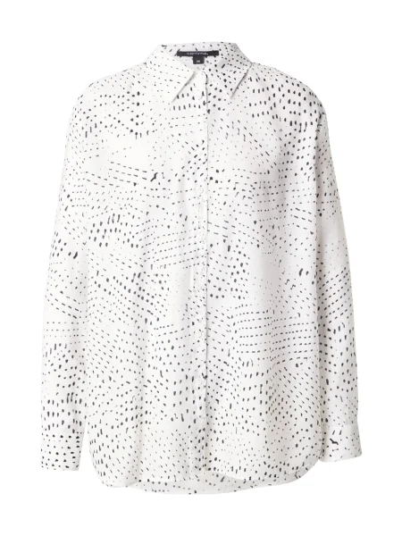 COMMA Bluză negru alb