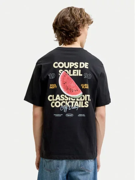 Jack & Jones T-Shirt Riviera μαύρο