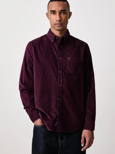Tommy Jeans Cămașă | catifea reiată