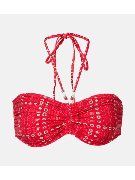 Bikini Marant Etoile cu imagine cu gât halter roșu