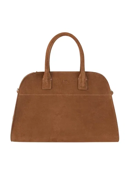 Mała mały torba podróżna L37 elegancka brązowa