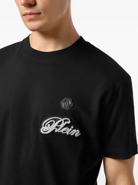 Majica Philipp Plein s vezom crna