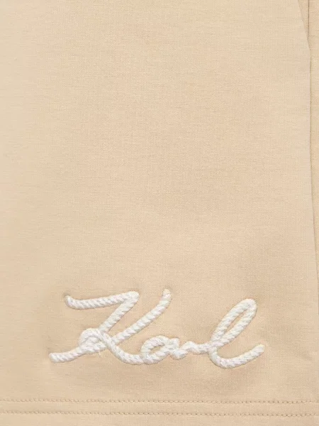 Шорты Karl Lagerfeld из джерси бежевые