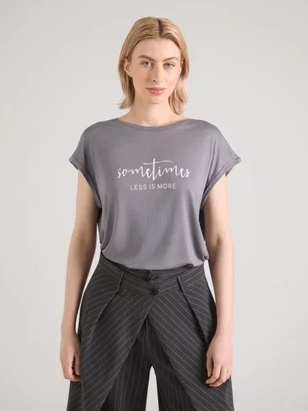 ABOUT YOU Tricou Amanda gri alb