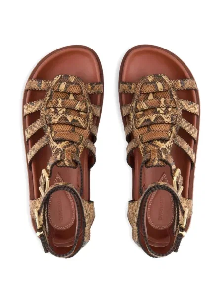 Sandale Zimmermann cu cataramă maro