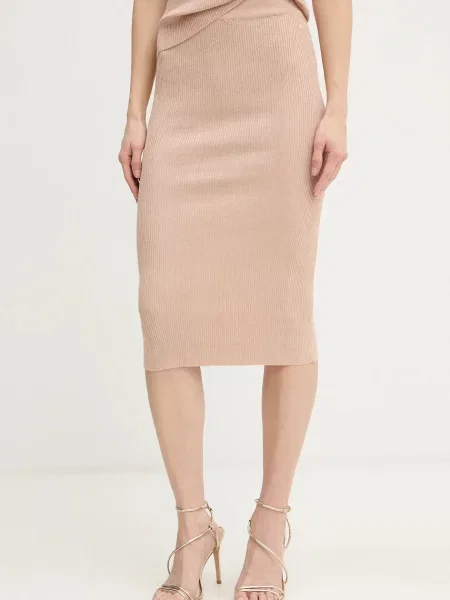 Armani Exchange fustă bej