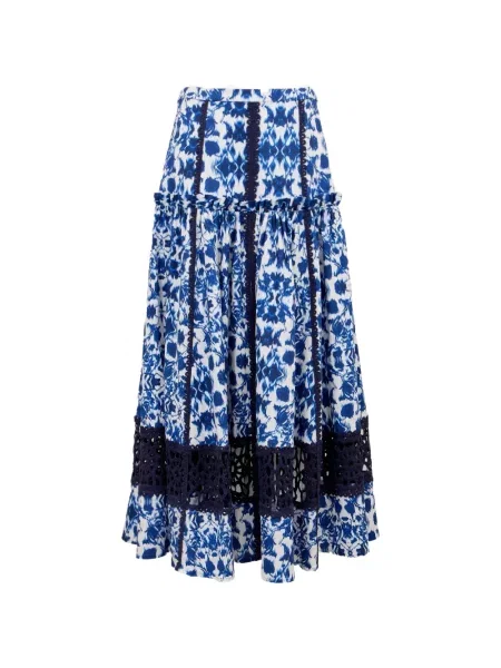 Fusta maxi Clea alb
