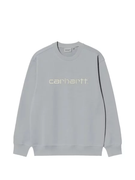 Hanorac Carhartt Wip cu broderie gri