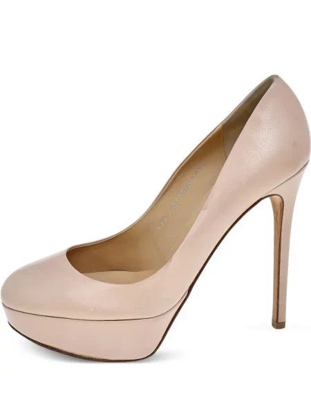 Pantofi cu toc Gina din piele roz