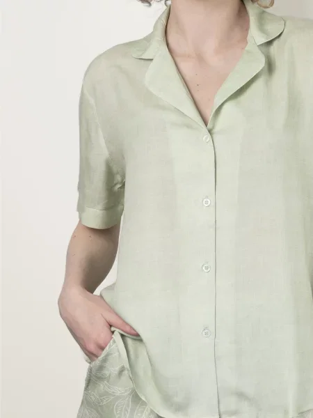 Рубашка Elegante зеленая