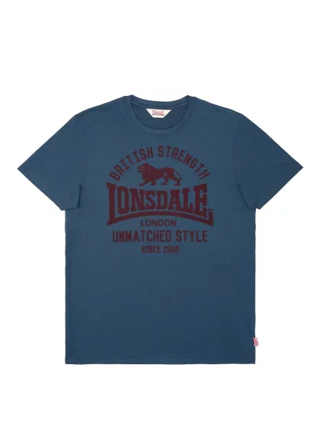 LONSDALE Tricou Hudswell închis albastru