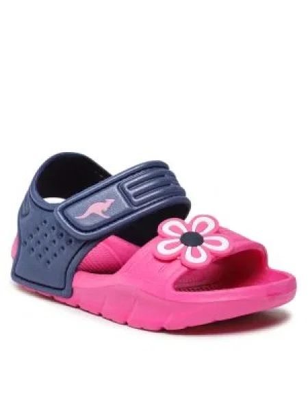 Detské sandále Kangaroos KangaSwim II daisy pink/dark navy ružová