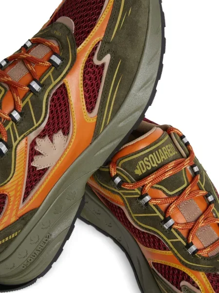 Sneakerși Dsquared2 din piele de căprioară verde