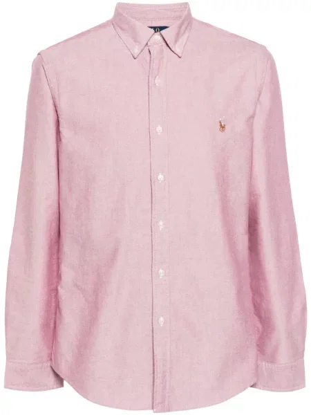 Bluza z kapturem Polo Ralph Lauren z dżerseju z zamkiem błyskawicznym do połowy klasyczna niebieska