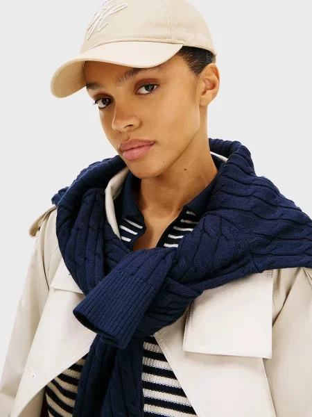 Вишита кепка Tommy Hilfiger бежева