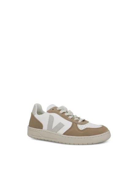 Wielobarwność sneakersy Veja V-10 skórzane białe