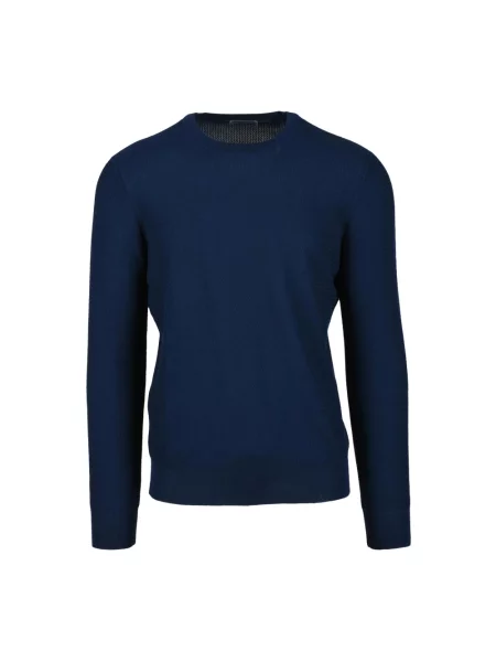 Dzianinowy sweter Vengera niebieski