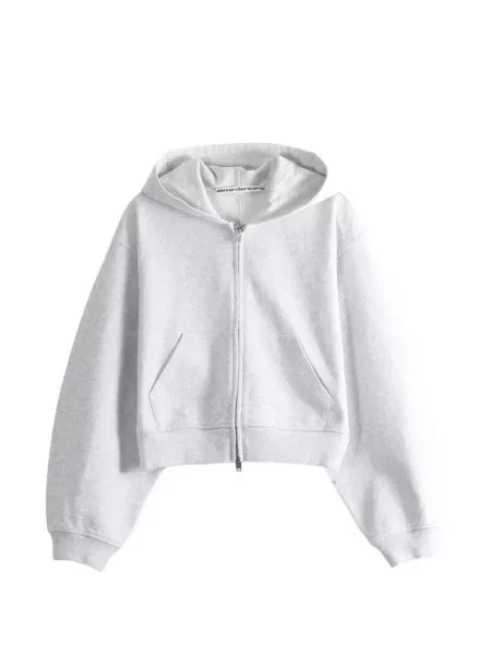 Decupat hanorac cu glugă Alexander Wang gri
