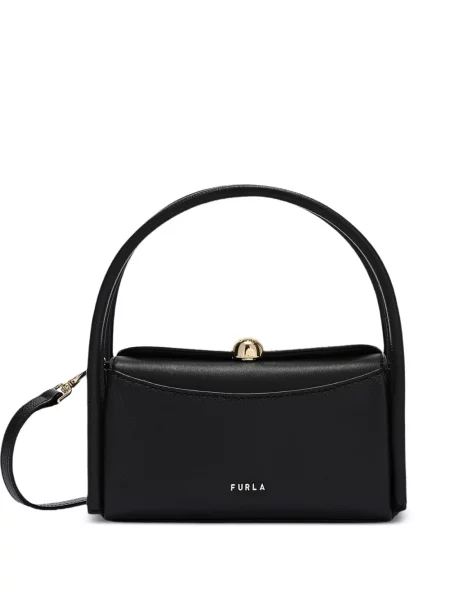 Geanta de piele Furla din piele negru