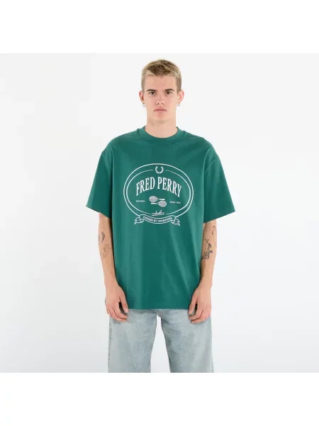 Sportovní tričko Fred Perry zelené