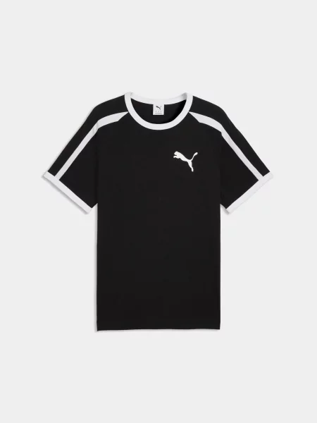 Футболка PUMA T7 Ringer Tee комбінований верх чорний
