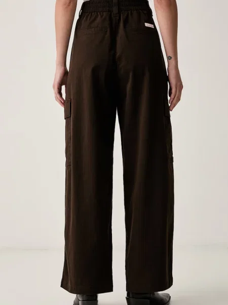 Calvin Klein Jeans spodnie z bawełną brązowe