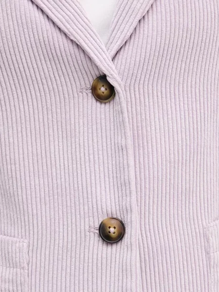 Вельветовий піджак United Colors of Benetton однобортний однотонний фіолетовий