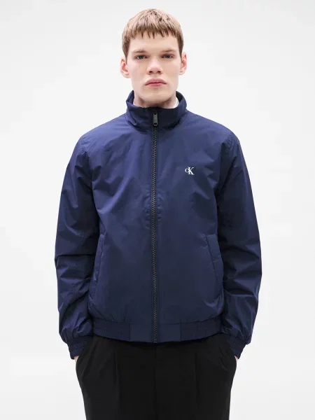 Calvin Klein Jeans Prechodná bunda námornícka / tmavomodrá modrá